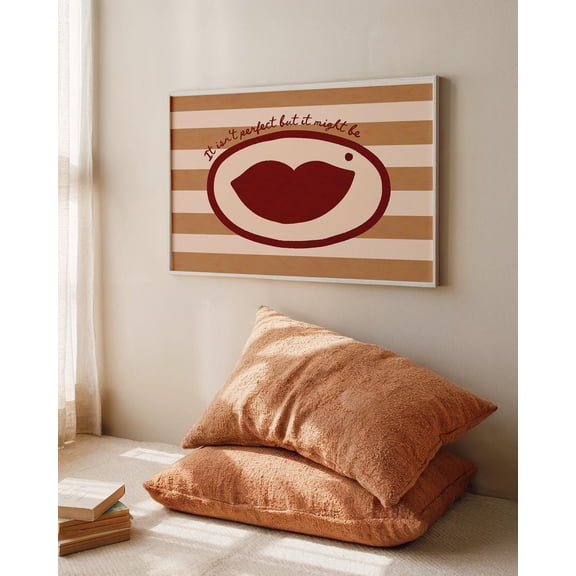Romantic Lyric Inspired Song Lyrics Bestie Decors Sister Decors It Isnt Perfect But It Poster Unframed Paper Print