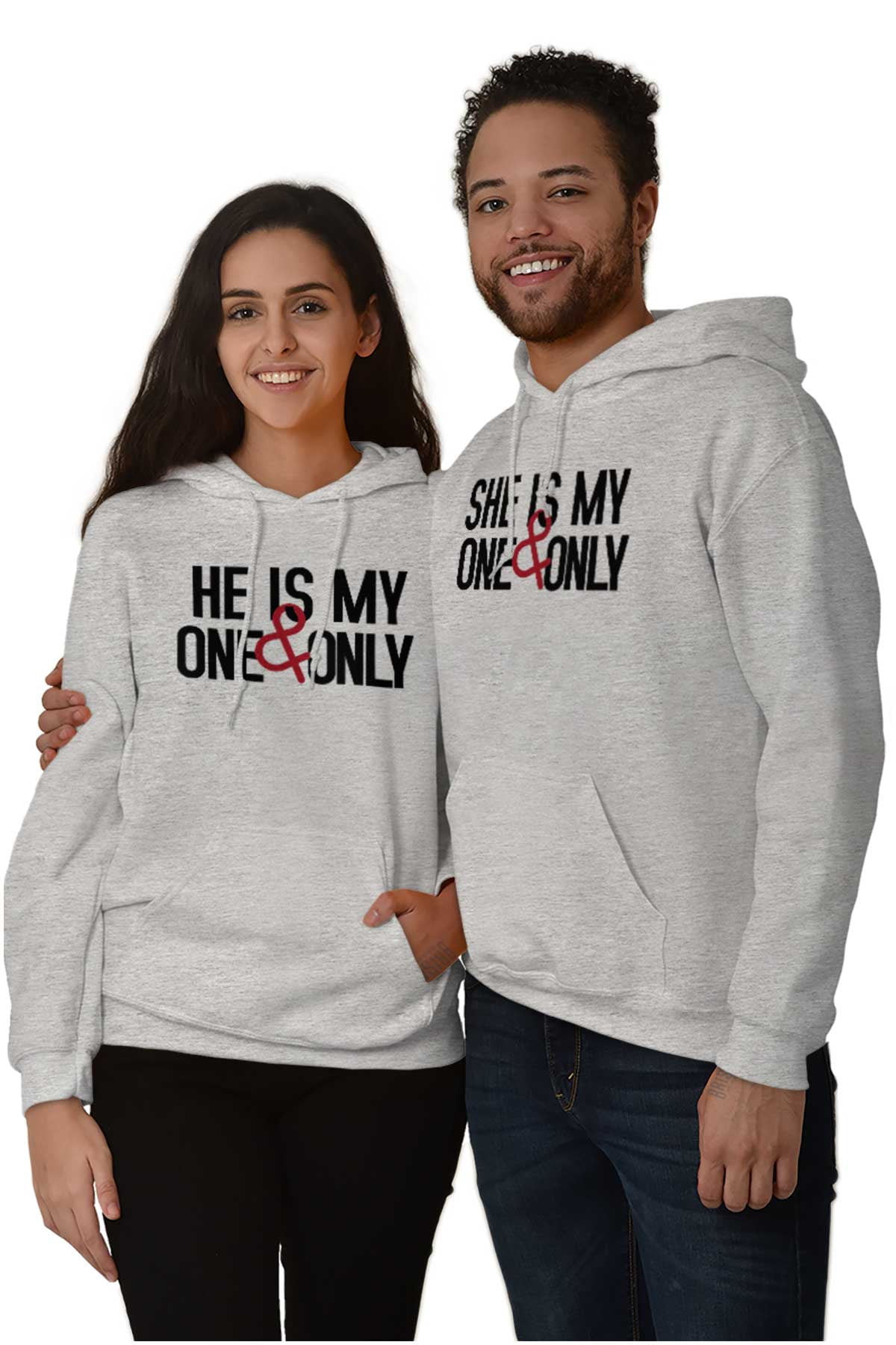Romantic Matching Set His Hers Couple Hoodie Hooded Sweatshirt Men ...