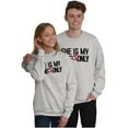 thumbnail image 1 of Romantic Matching Set His Hers Couple Women Plus Size Crewneck Sweatshirt Brisco Brands 5X, 1 of 6