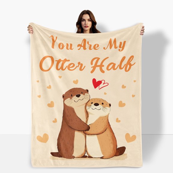 Romantic Mouse Flower Fleece Blanket For Couples Symbolizing Eternal Love And Togetherness Thoughtful Gift Idea Sofa Bed Travel Camping Polyester Throw Shipped From USA