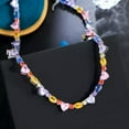thumbnail image 1 of Romantic Multicolor CZ Wedding Chorker Necklace Bridal Lover Heart Jewelry Gift, 1 of 9