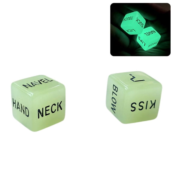 Romantic Naughty Dice Set for Adults,Glow-in-The-Dark Date Night Dice Couples Gift,Valentines Day Gifts for Him Her,Night light Funny Date Night Dice, for Valentines Day Gift