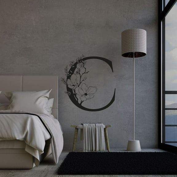 Romantic Oriental Flower Cherry Blossom Japanese Plant Sakura Wall Sticker Art Decal for Girls Boys Kids Room Bedroom Nursery House Fun Home Decor Stickers Wall Art Vinyl Decoration Size (20x20 inch)