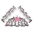 thumbnail image 1 of Romantic Outdoor Floral Rose Gate Style Easy Peel and Stick DIY Wall Decal Adhesive Sticker for Home, Office, Workplace, Spa, Nail Salon, Beauty Salon, Nursery, Playroom and Classroom Decor, 1 of 1