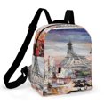 thumbnail image 1 of Romantic Paris Eiffel Tower Small Backpack Cute Mini Backpacks For Woman Lightweight Daypacks, 1 of 8