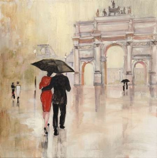 Romantic Paris II Canvas Art - Julia Purinton (24 x 24)