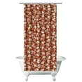 thumbnail image 1 of Romantic Peony and Rose Floral Curtain 36x72, Rustic Wildflower Bloom Pattern with Quick-Dry Hooks, 1 of 5