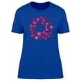 thumbnail image 1 of Romantic Pink Doodles T-Shirt Women -Image by Shutterstock, Female Large, 1 of 2