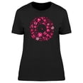 thumbnail image 1 of Romantic Pink Doodles T-Shirt Women -Image by Shutterstock, Female Medium, 1 of 2
