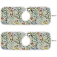 thumbnail image 1 of Romantic Pretty Birds Sink Splash Guard for Faucet 2 Packs Faucet Absorbent Mats, Meadow Flowers Butterfly Faucet Handle Drip Catcher Quickly Drying Mat for Kitchen Counter Bathroom, 23.6"x5.5", 1 of 7