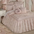 thumbnail image 1 of Romantic Princess Blush Oversized Jacquard Woven Scrollwork Bedspread Grande Cal King, 1 of 3