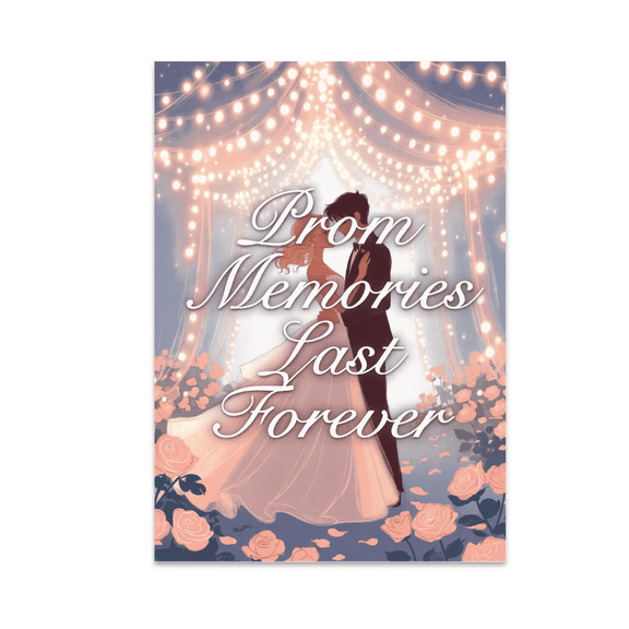 Romantic Prom Wall Decor - Prom Memories Last Forever - 13x19 Poster Print