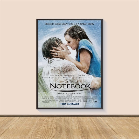 Romantic Rain Countryside Wall Art Emotional Relationship Memory Decor, Unframed Canvas
