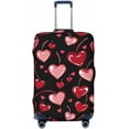 thumbnail image 1 of Romantic Red and Pink Love Heart Travel Luggage Suitcase COVER, Washable Suitcase COVERS Elastic, M - Fits 22-24 inch (No Suitcase), 1 of 6