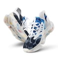 thumbnail image 1 of Romantic Rose Butterfly Blue And Grey Walking Shoes for Men Woman Lightweight Tennis Fashion Elastic Sports Shoes Cushion Basketball Shoes, 1 of 7