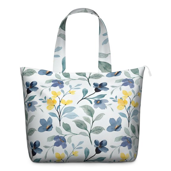 Romantic Rose Peony Pattern Weekender Bag Vintage Floral Travel Tote, , Large Capacity, Adjustable Strap