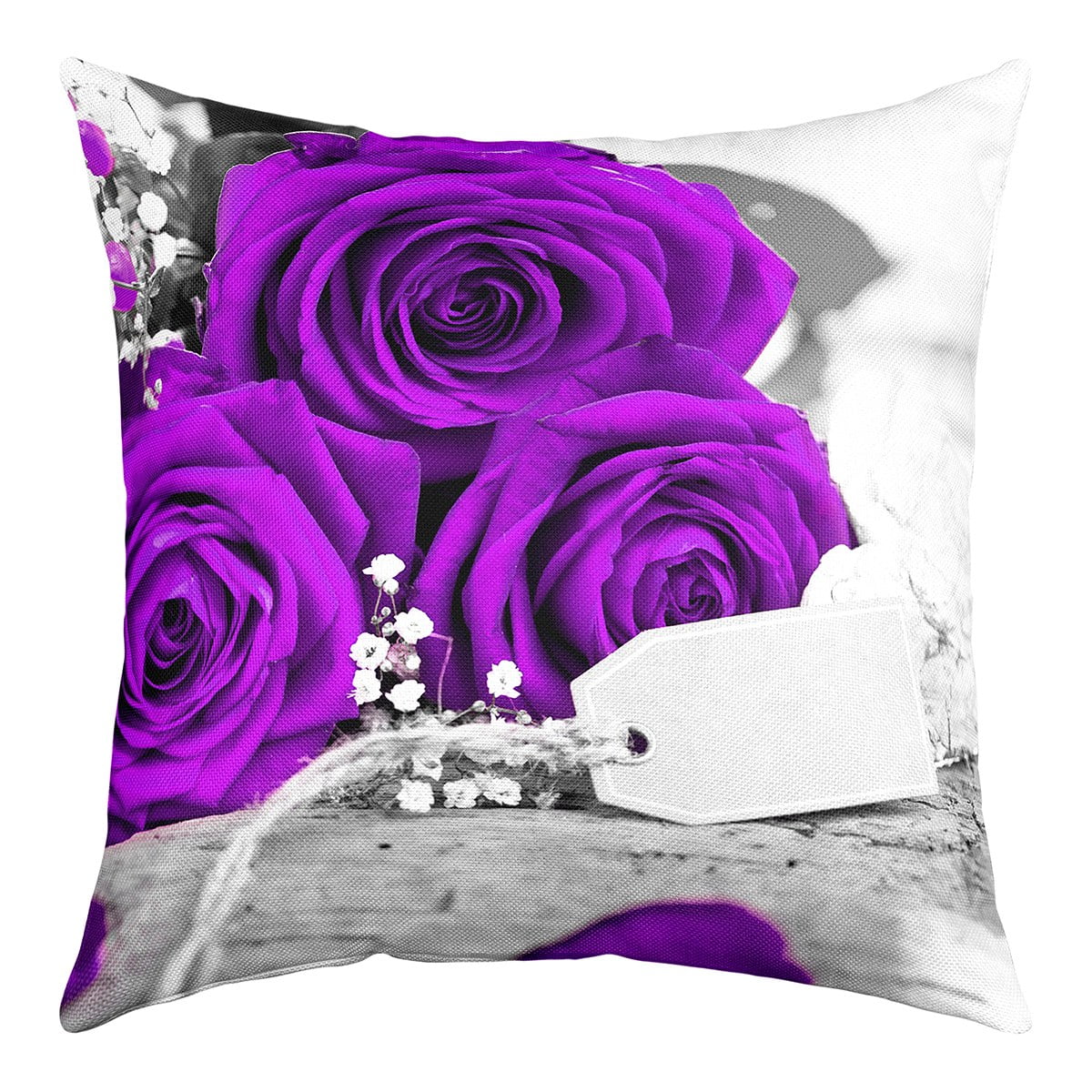 Aperturee Romantic Dense Bloom Floral Pillow Case Backdrop