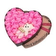 thumbnail image 1 of Romantic Roses Flower Gift Box with Cute Bear and Tag I Love You Heart-Shaped Artificial Rose Scented Bath Body Petal for Valentines Day Mother's Day Birthday Gift, 1 of 7