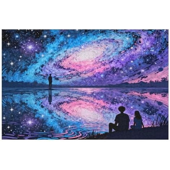 Romantic Star Sea 1000 Pieces Jigsaw Puzzles for Adults, Fantasy Night Sky, DIY Home Decoration, Interactive Family Fun, Challenging for Teens and Adults Puzzle