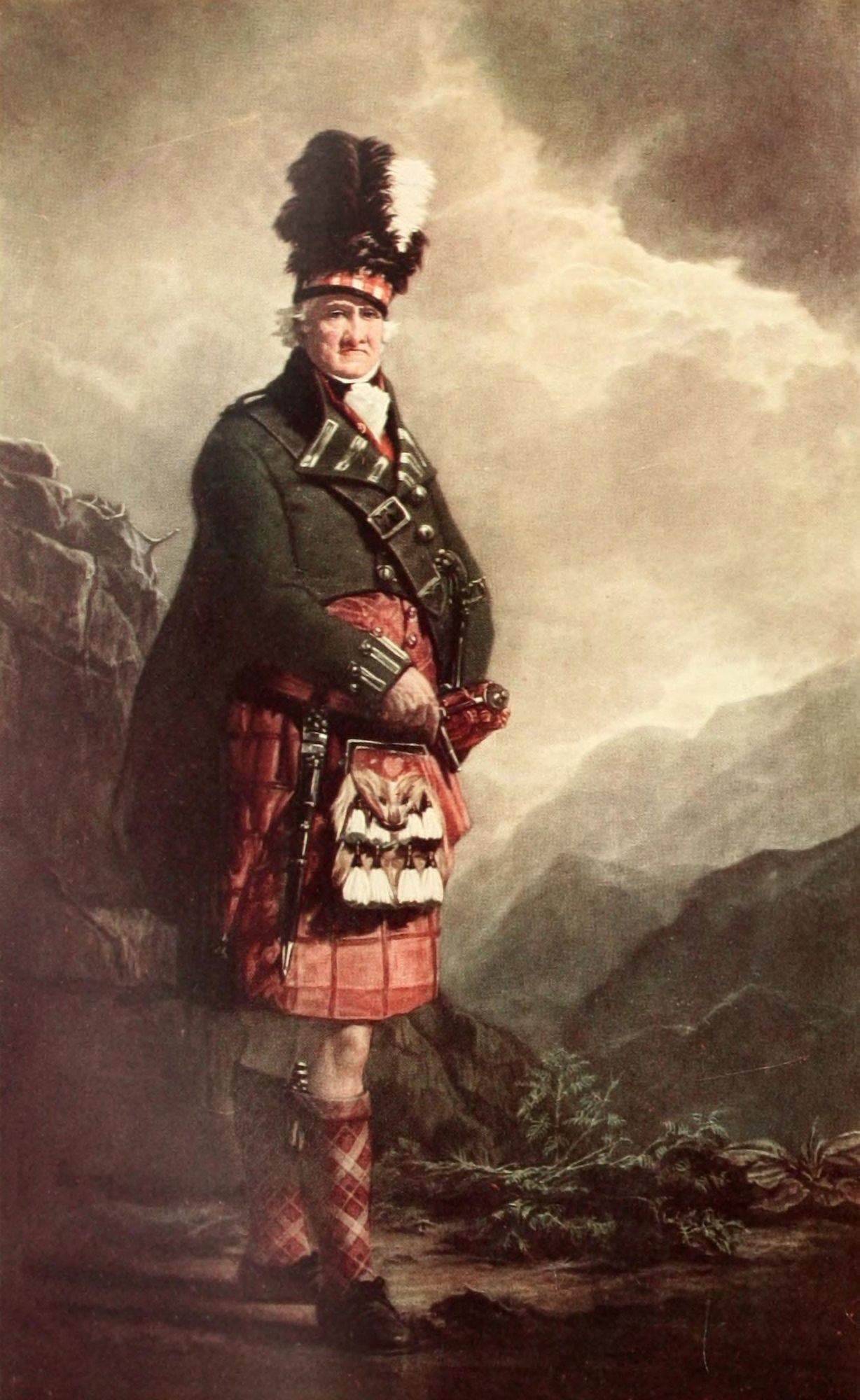 Romantic Story of Highland Garb & Tartan 1924 MacNab Canvas Art - Henry Raeburn (24 x 36)