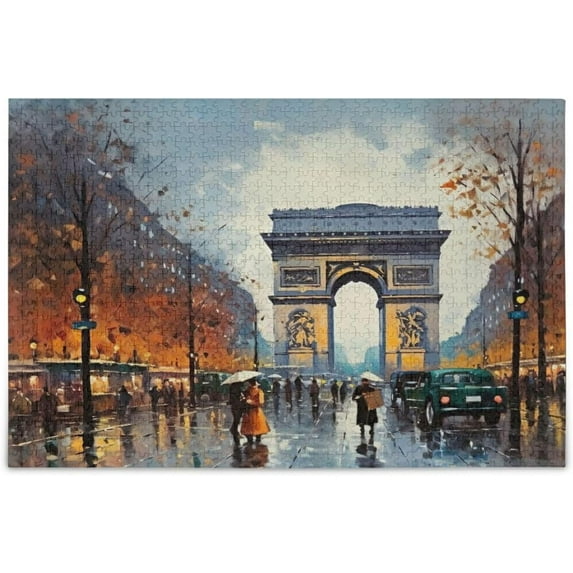 Romantic Streets Jigsaw Puzzles for Adults 1000 Pieces, Die-Cut Puzzle Pieces Are Easy To Handle - And No Two Are Alike