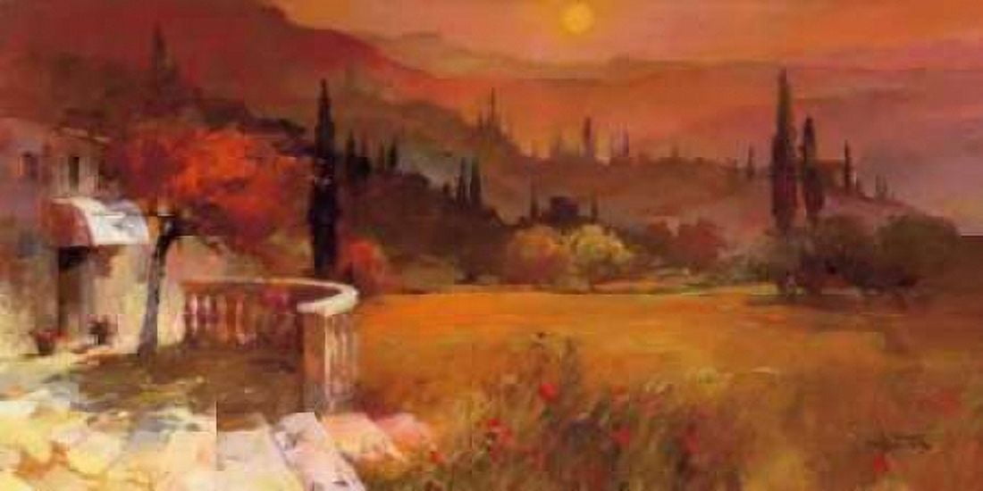 Romantic Tuscany I Canvas Art - Willem Haenraets (10 x 20)