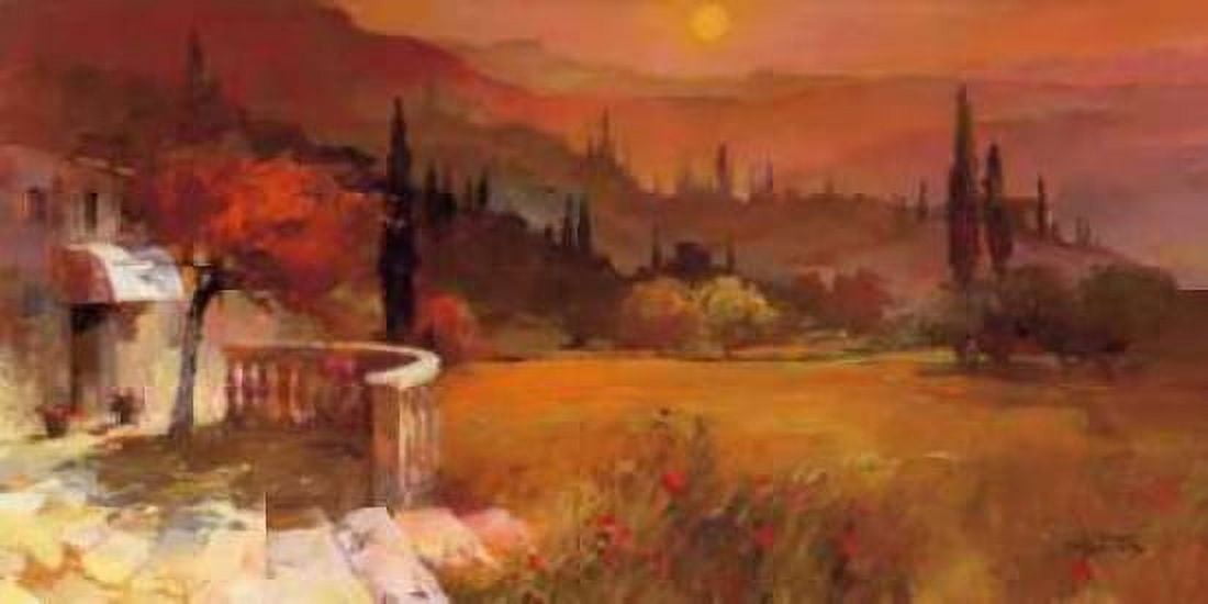 Romantic Tuscany I Canvas Art - Willem Haenraets (24 x 48)