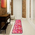 thumbnail image 1 of Romantic Valentine Theme Hallway Runner Rug 2'x6' Kitchen Rug with Rubber Backing Heart Gift Kiss Watercolor Non Slip Entryway Rug Runner Washable Soft Area Rug for Hallway Bedroom Kitchen Decor, 1 of 6