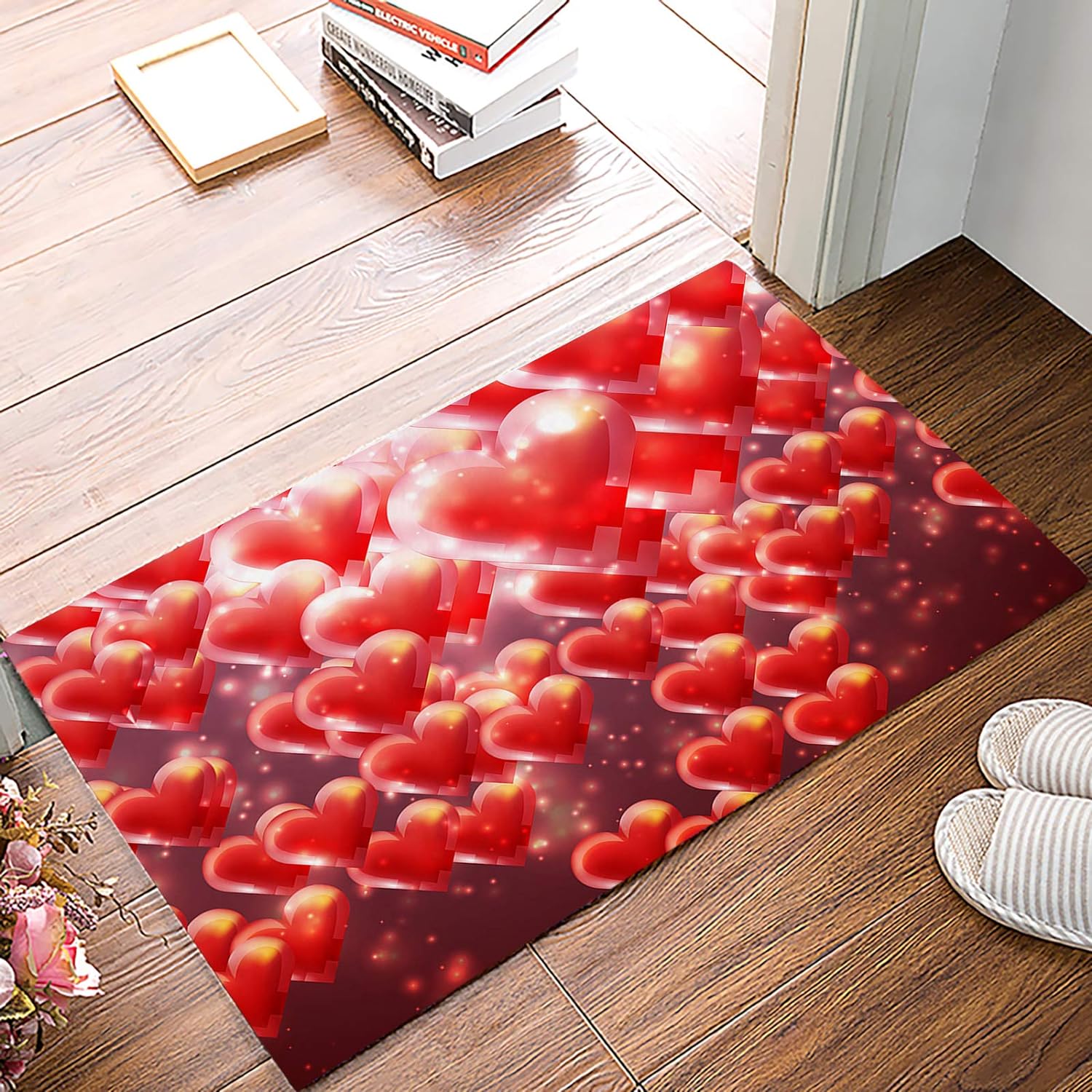 Romantic Valentine's Day Doormats Indoors Entrance,Happy Mother's Day