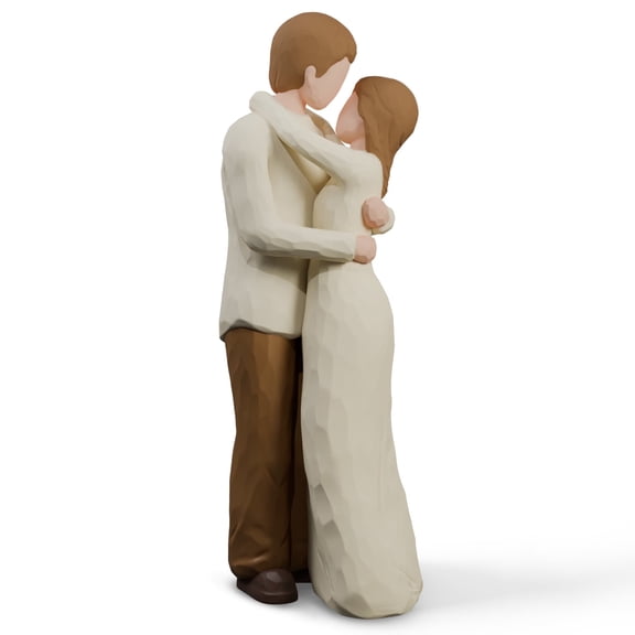 Romantic Valentine's Day Gift for Couple, Anniversary Engagement Couple Doll Statue, Home Decor Figurine