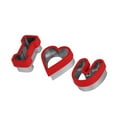 thumbnail image 1 of Romantic Valentines Day Cookie Cutter Set-3PCS Stainless Steel Heart & Letter Cookie Cutters for Baking Decorating,Christmas Birthday Cookie Mold,Biscuit Fondant Pancake Tools,Family Fun Baking Gift, 1 of 8