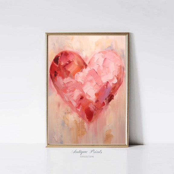 Romantic Valentines Day Poster, Classic Love And Home Decor