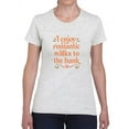 thumbnail image 1 of Romantic Walks To The Bank T-Shirt Women -Smartprints Designs, Female Small, 1 of 4