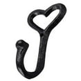 thumbnail image 1 of Romantic Wall-Mounted,Hanger Hook Retro Heart Shape Wrought Iron Decorative Vintage Clothes Hook Supplies for Home,Coat hooks, Wall Hooks, and Creative Clothes Hooks Behind the Door(Black,2.2x4.7"), 1 of 3