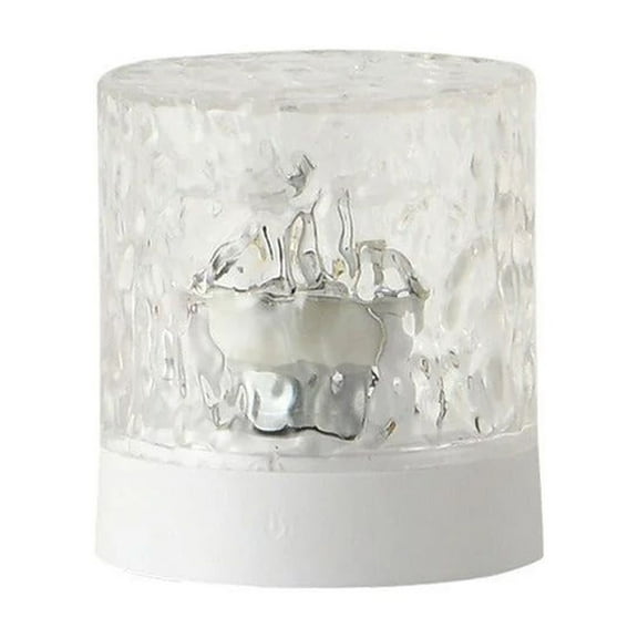 Romantic Water Ripple Lamp Rotating LED FlameLight Realistic Flame Effect, Soothing Ripple Light for Bedroom