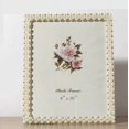 thumbnail image 1 of Romantic Wedding Picture Frame with Pearl Decor, Multi-Shape Tabletop Photo Frame, Modern Home Decor, Porta Retrato (8x10"), 1 of 1