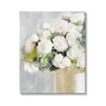 thumbnail image 1 of Romantic White Roses Arrangement Botanical & Floral Graphic Art Gallery Wrapped Canvas Print Wall Art, 1 of 7