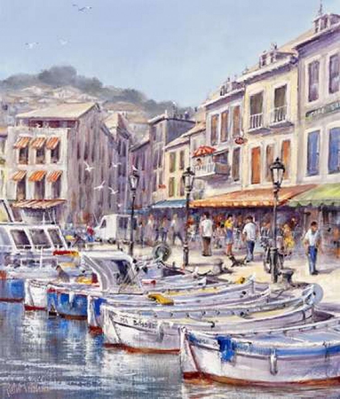 Romantic canal Canvas Art - Reint Withaar (24 x 24)