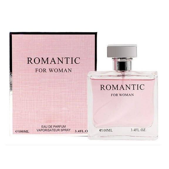 Romantic for Women Perfume - 100ml / 3.4 Fl Oz Eau De Parfum Vaporisateur Spray - Long Lasting, Ginger, Chamomile, Lemon, Oil From France !