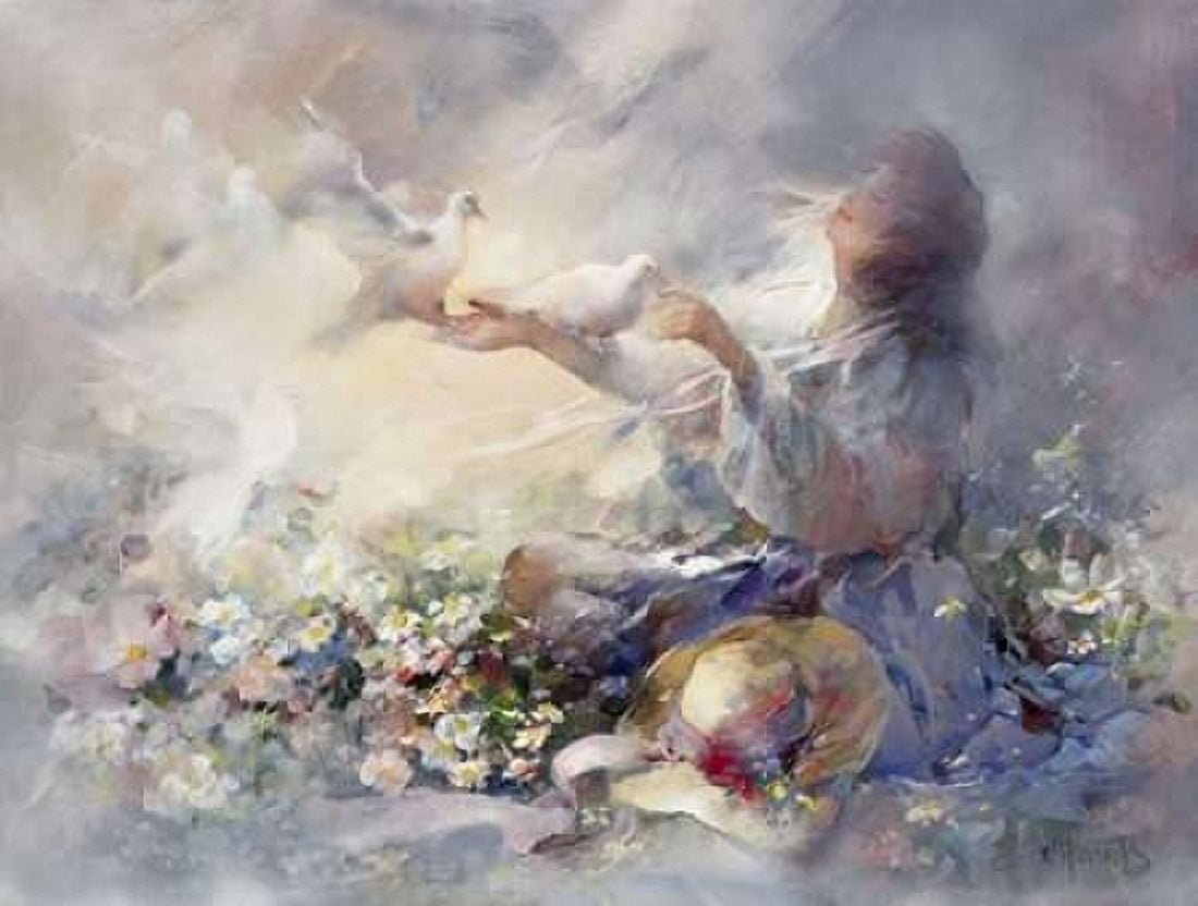 Romantic reflections Canvas Art - Willem Haenraets (22 x 28)