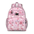 thumbnail image 1 of Romantic watercolor botanical laptop bag, lightweight and spacious, adorned with wildflowers, butterflies, and blossoms, perfect as a back-to-school gift., 1 of 6