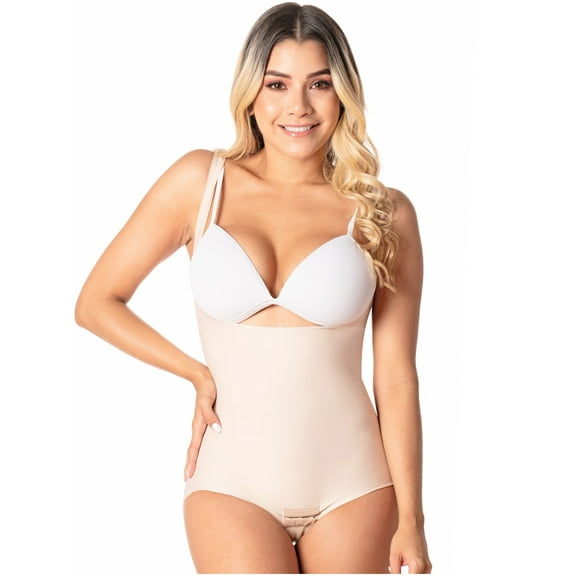 Romanza 2023 Fajas Colombianas Reductoras Butt Lifter Tummy Control Shapewear for Women Beige 3XL