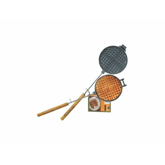 Rome 1028 Chuck Wagon Waffle Iron, Cast Iron, 6-3/4" Cooking Head