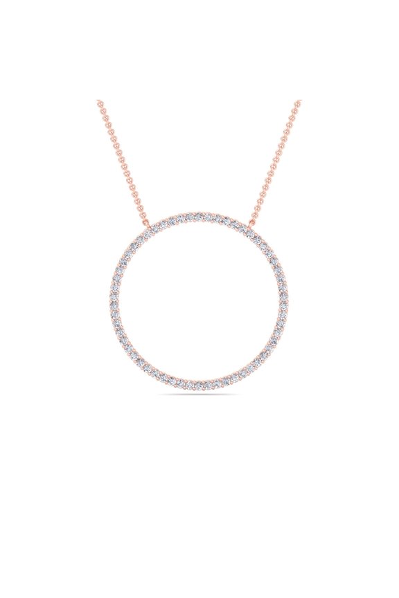 Rome - 2.50 Carat Diamond Circle Necklace