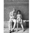 thumbnail image 1 of Rome Adventure Man Talking to Woman Photo Print (24 x 30), 1 of 1