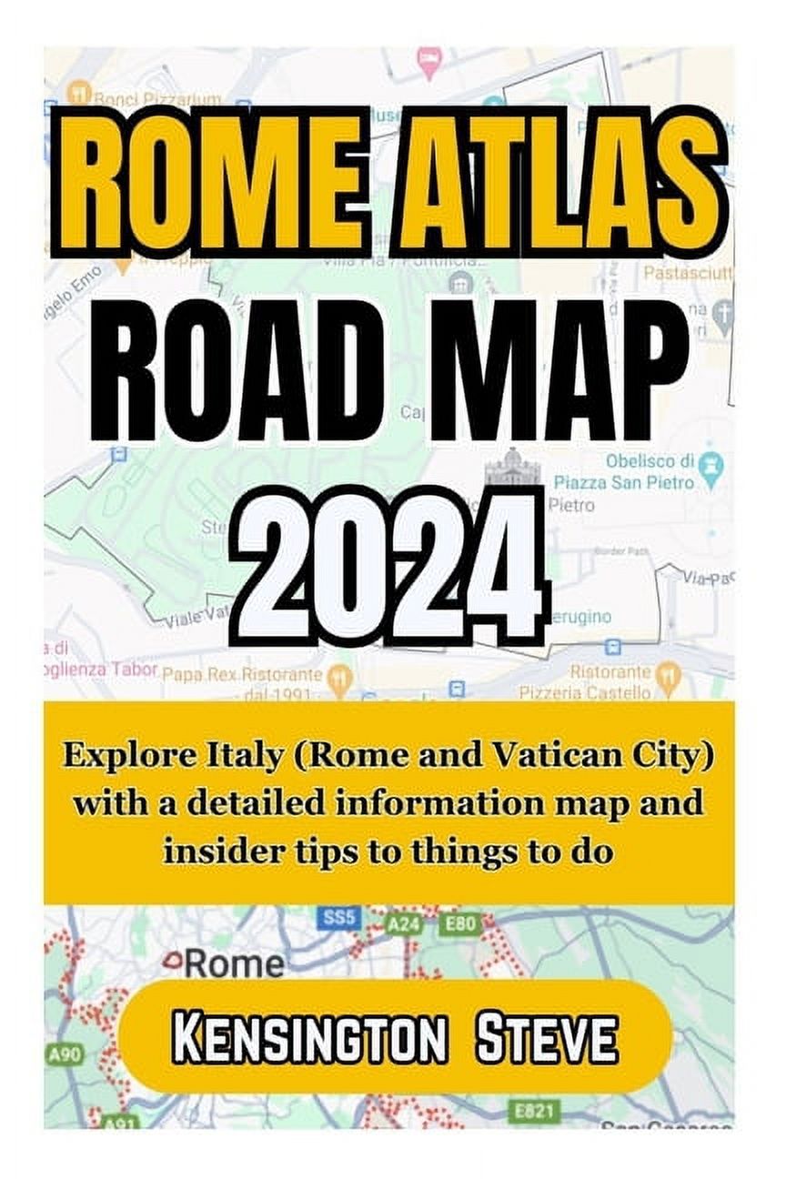 Atlas Tolemon Rome Rome Atlas Road Map 2024: Explore Italy (Rome and Vatican City) with a ...