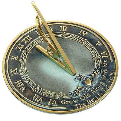 Rome Industries 2308 Brass Grow Old With Me Sundial - 2308