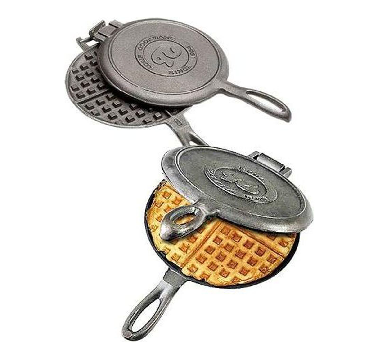 Rome Cast Iron Old Fashioned Waffle Irons, Pack of 2