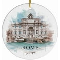 thumbnail image 1 of Rome Christmas Ornament, Rome Ornament, Christmas Ornaments, Rome Personalized, Rome Custom Ornament, Christmas, Rome Bauble, Rome, Italy SG3upB, 1 of 4