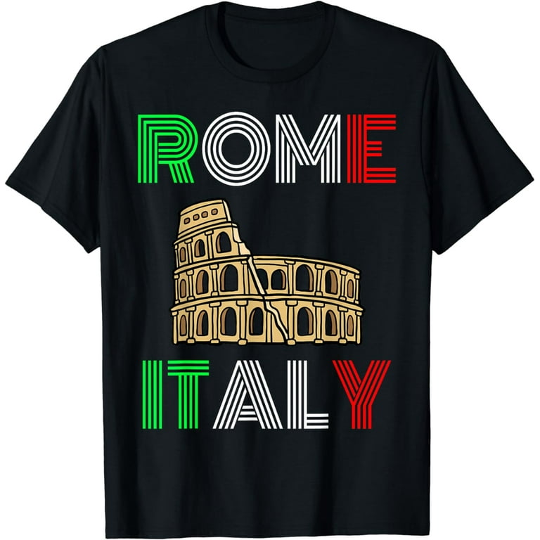 Rome Colosseum Italy Souvenir T-Shirt | Tourist Flag Tee Rome Colosseum Italy Souvenir T-Shirt | Tourist Flag Tee